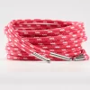 tieme-up Round shoelaces fuschia with dots