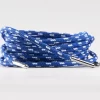 tieme-up Round shoelaces blue with dots
