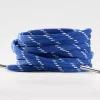tieme-up Flat shoelaces blue with dots