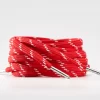 tieme-up Flat shoelaces red with dots