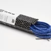tieme-up Flat shoelaces blue with metallic effect